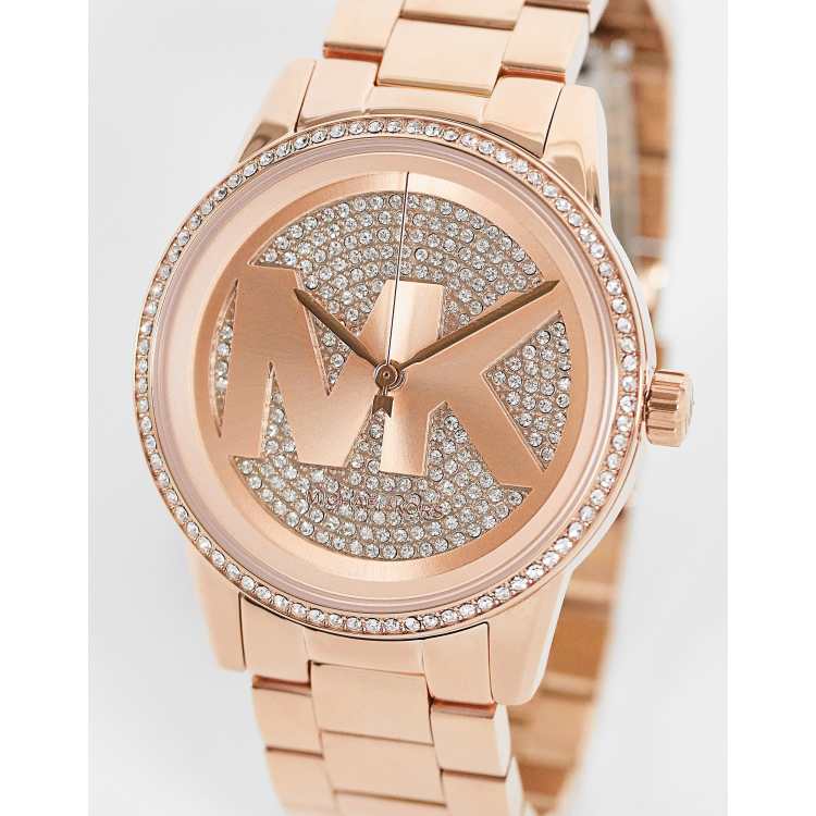 Michael Kors Ritz womens bracelet watch in rose gold | ASOS