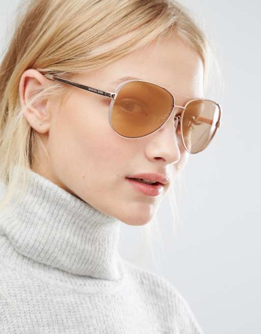 Michael kors aviator store sunglasses rose gold