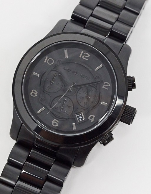 Michael Kors runway bracelet watch in black MK8157
