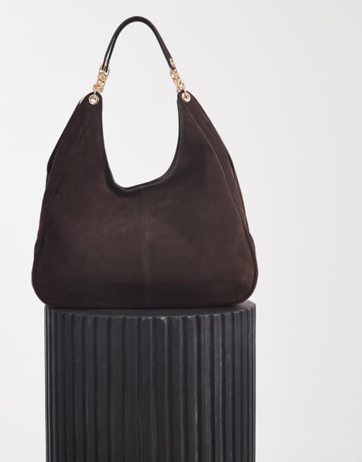 Michael Kors sac cabas Ellie en daim marron chocolat, 3 de 4