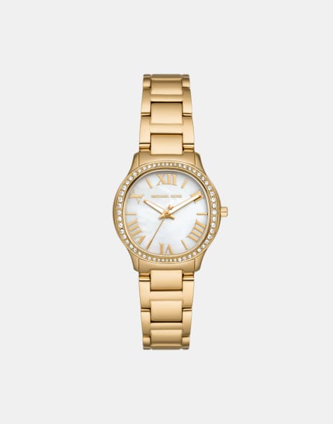 Michael Kors - Sage - Montre en acier inoxydable avec mouvement à 3 aiguilles - Doré - view 1