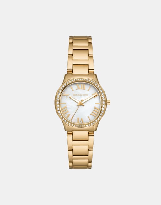 Michael Kors - Sage - Montre en acier inoxydable avec mouvement à 3 aiguilles - Doré