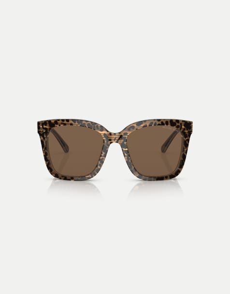 Michael Kors San marino gafas de sol cuadradas con lentes marrones en marrón - view 1