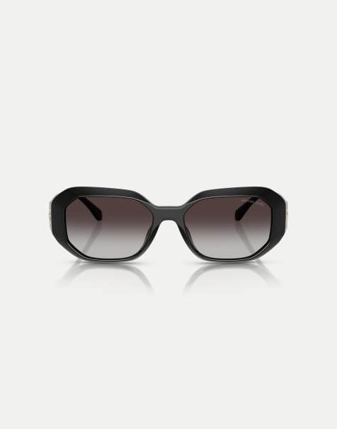Michael Kors Siesta key irregular sunglasses with grey lens in black - view 1
