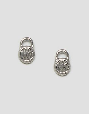 silver michael kors earrings