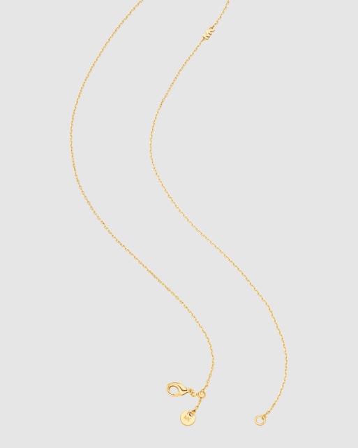 Michael Kors Solitaire stone pendant necklace in gold, 4 of 4