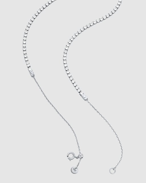 Michael Kors Tennis necklace in silver, 4 of 4