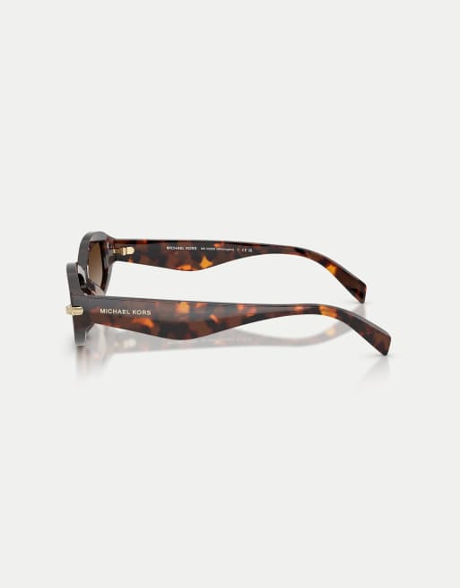 Michael Kors Wilmington gafas de sol ovaladas con lentes grises en 'luggage tortoise', 4 de 4