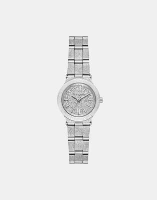 Michael Kors Women 3 hand billie, silver stainless steel in silver
