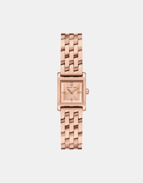 Michael Kors Women 3 hand georgie, rose gold stainless steel in rose gold - view 1