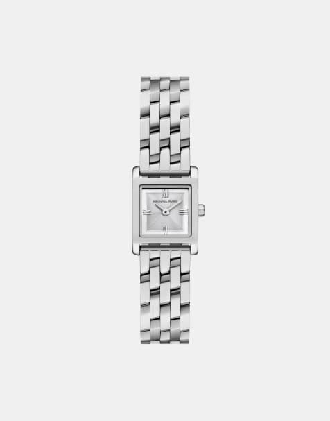 Michael Kors Women 3 hand georgie, silver stainless steel in silver - view 1