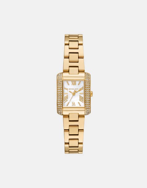 Michael Kors Women's emery three-hand, gold-tone stainless steel watch, mk4867 in gold - view 1