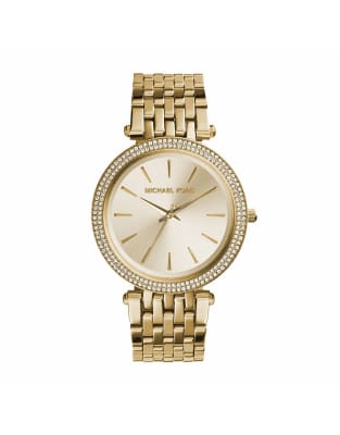 Michael Kors Women's Gold-tone glitz darci watch - GOLD