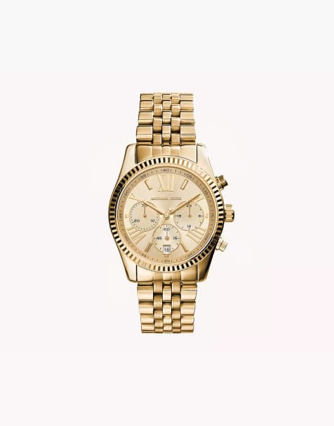 Michael Kors Women's lexington chronograph, gold-tone stainless steel watch - GOLD - view 1