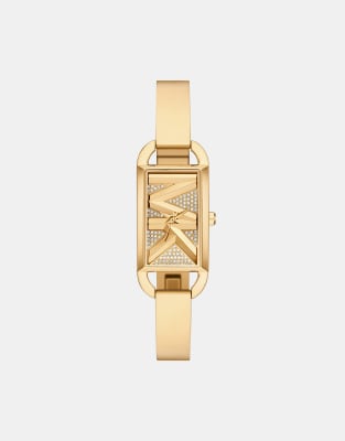 Michael Kors Women's Mk empire three-hand gold-tone stainless steel watch - GOLD