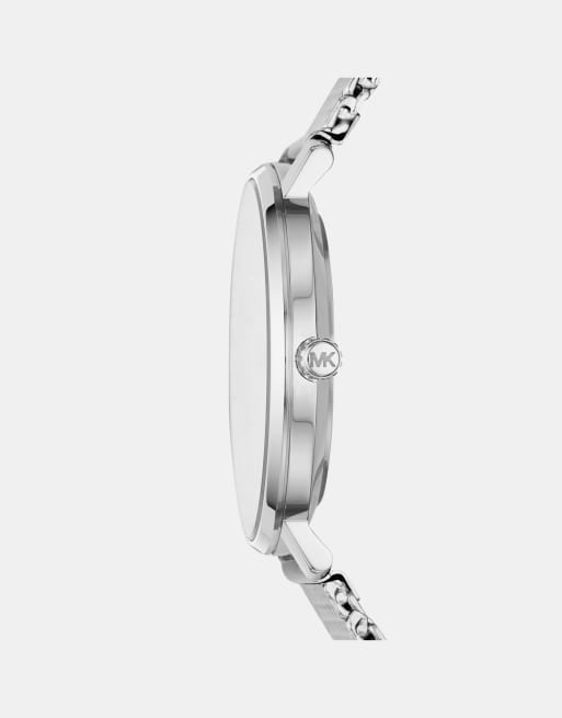 Michael Kors Women's pyper three-hand steel watch - SILVER, 2 of 3