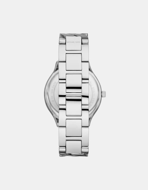 Michael Kors Women's Runway three-hand stainless steel watch- SILVER, 3 of 3