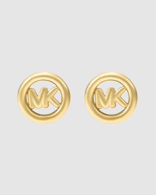 Michael Kors Women's small logo stud earrings, mkj8507710 in gold, 2 of 4