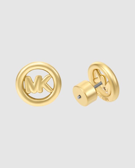 Michael Kors Women's small logo stud earrings, mkj8507710 in gold, 4 of 4
