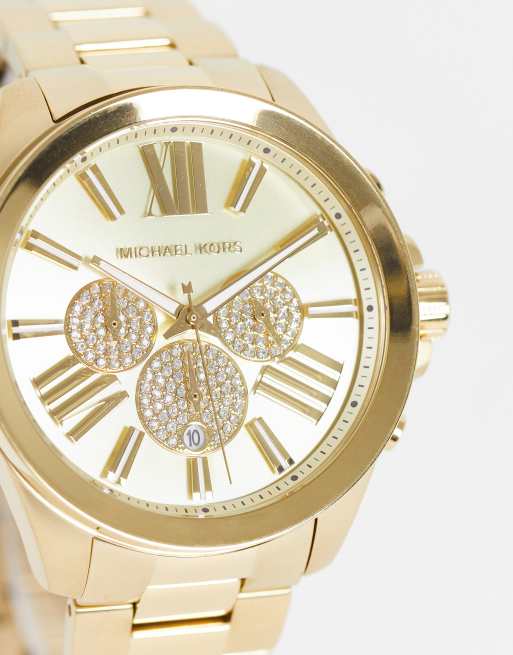 Michael Kors Wren womens bracelet watch in gold | ASOS