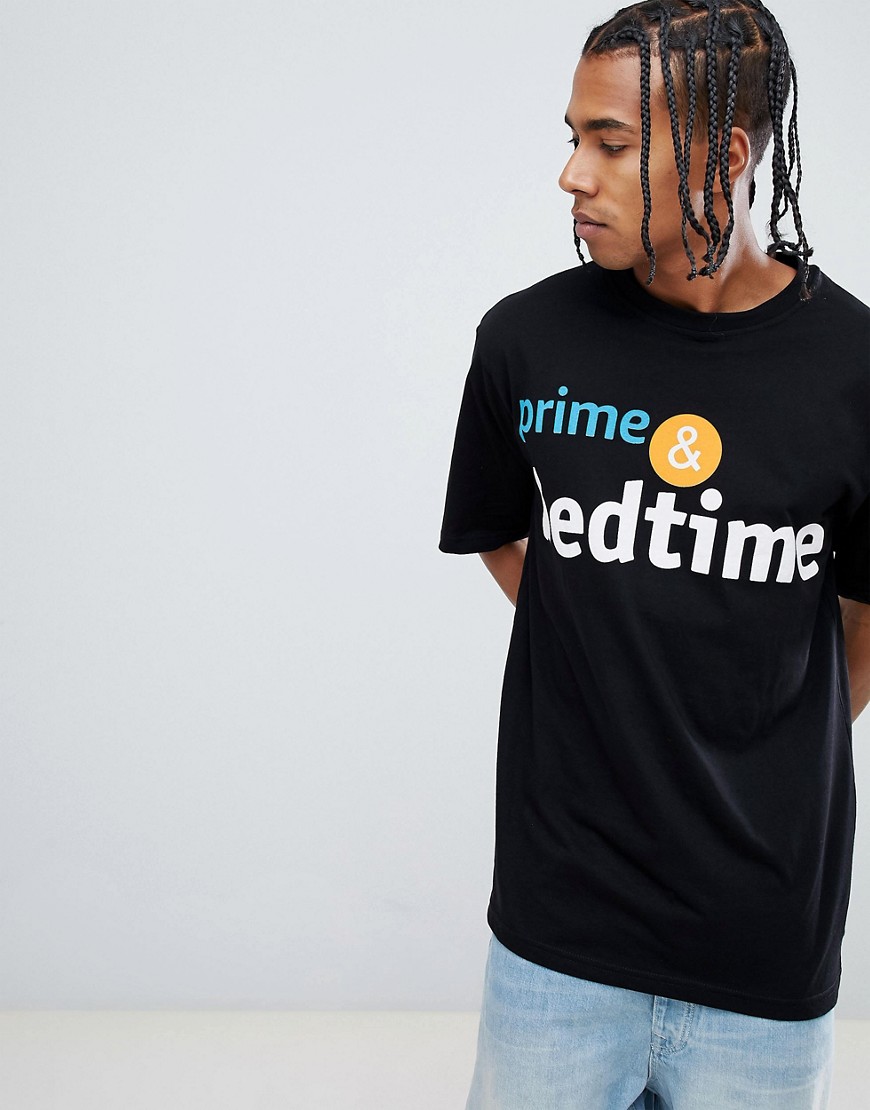Midnight Surf - T-shirt met Bedtime print-Zwart