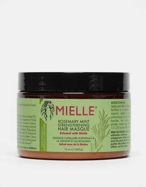 Mielle - Maschera per capelli lisciante al rosmarino e menta da 340 ml - view 1