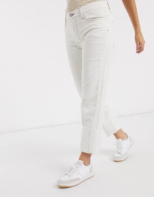 MiH Jeans cord trousers in off white White