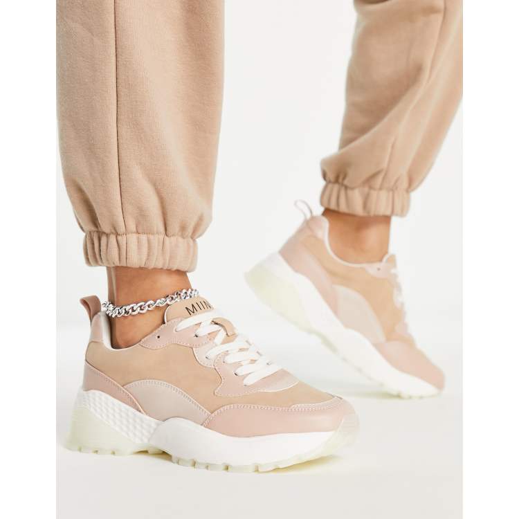 Cream store chunky sneakers