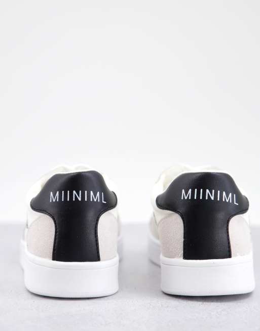 MIINIML Mia trainers in white with black back tab