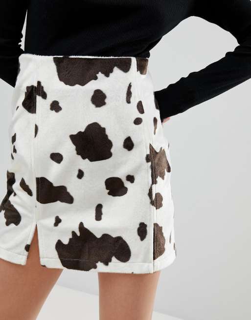 Jupe motif vache hot sale