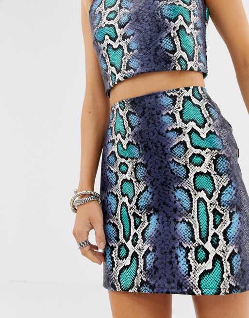 Fake snakeskin skirt deals