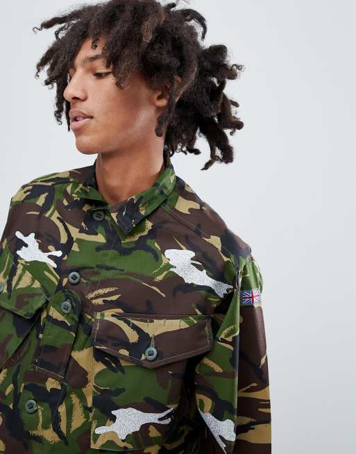 Glitter camo jacket hot sale