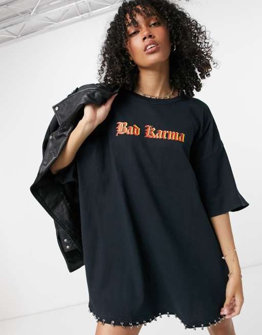 Vintage oversized t shirt dress best sale