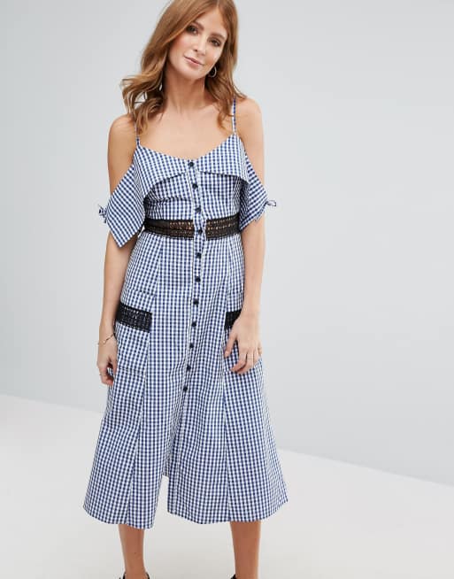 Image result for Millie Mackintosh Gingham Pocket Detail Dress $87.00