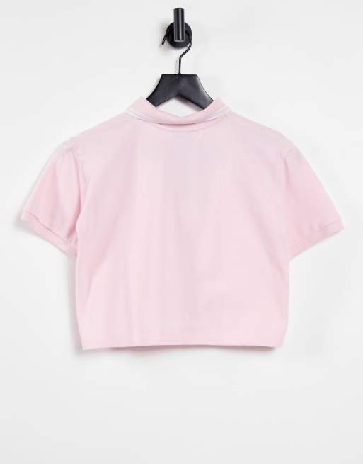 Minga London cropped polo top with logo chest, 2 of 4