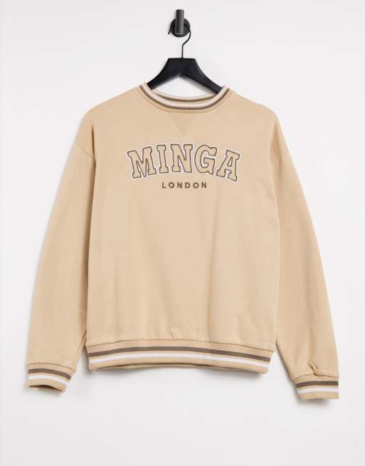 日本未発売 Minga London / EMOTIONAL FAIRY BEIGE SWEATSHIRT (Minga