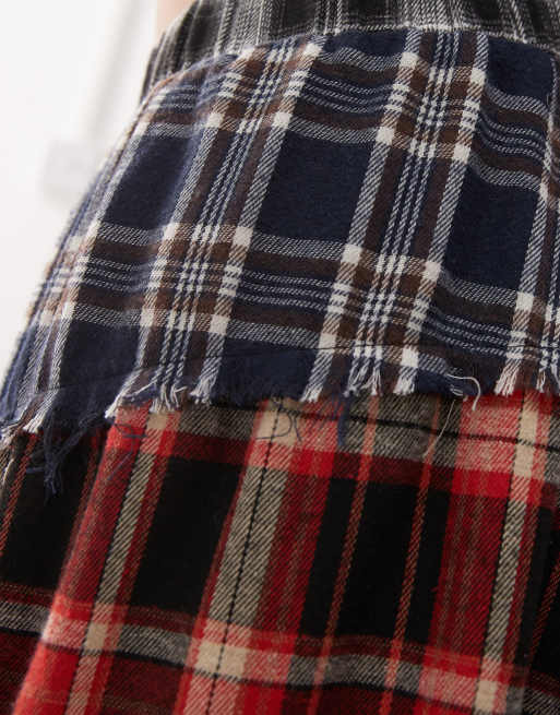 MINGA LONDON☆Kya Plaid Asymmetric Skirt 2色【UK発】 MINGA LONDON☆Kya Plaid Asymmetric Skirt 2色【UK発】 (Minga
