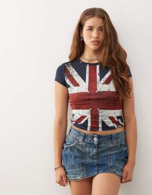 Minga London Union Jack Patch Top-multi