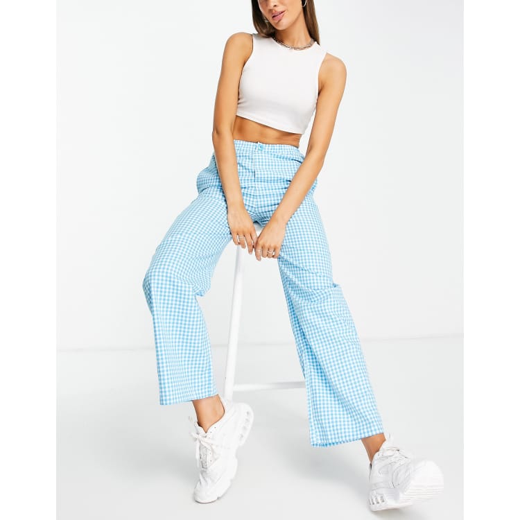 Urban outfitters best sale blue gingham pants