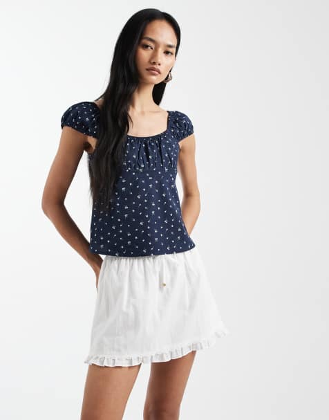 Minifalda blanca de talle bajo Edie de Cotton On - view 1