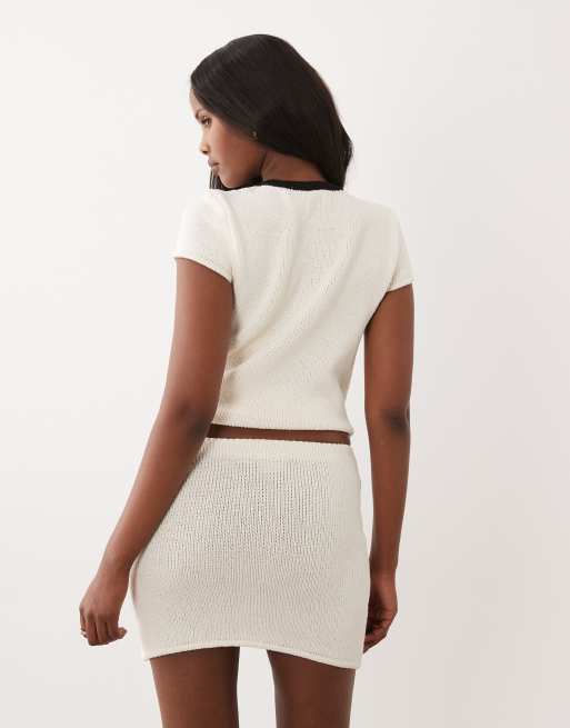 Minifalda monocromática de punto de bouclé de ASOS DESIGN (parte de un conjunto), 3 de 5