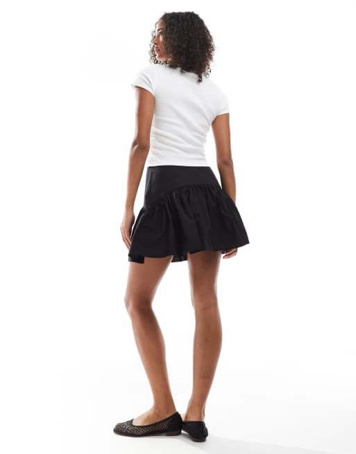 Minifalda negra con cintura baja de ASOS DESIGN, 3 de 5