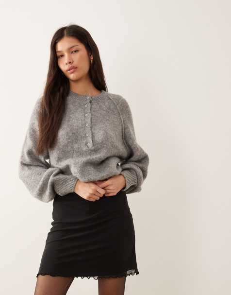 Minifalda negra de malla de ASOS DESIGN - view 1