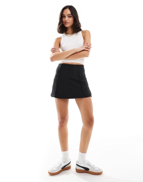 Minifalda negra de talle bajo de Cotton On - view 1