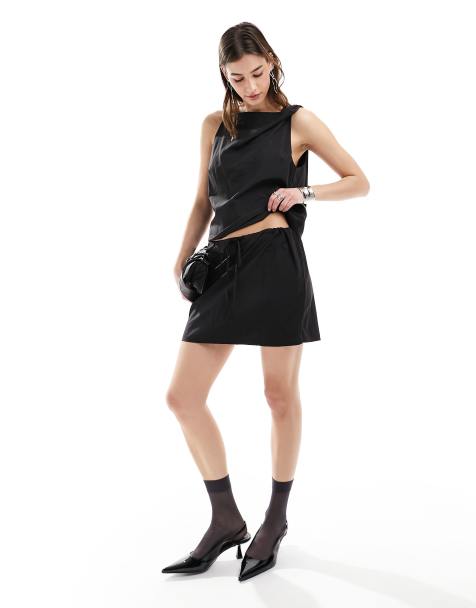 Minifalda negra Georgine de Weekday (parte de un conjunto) - view 1
