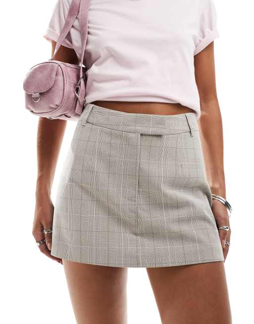 Minifalda pantalón de sastre muy corta a cuadros de Miss Selfridge (parte de un conjunto)