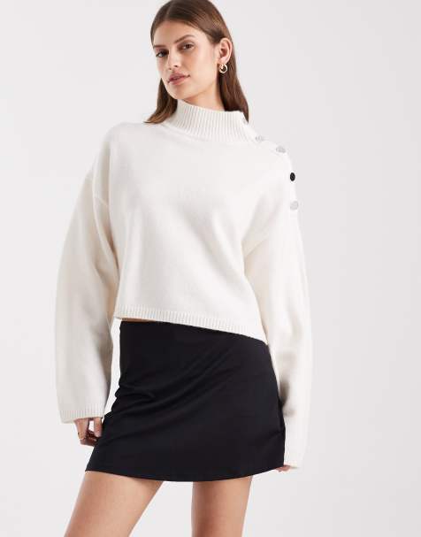 Minifalda pantalón negra ceñida de poliamida de ASOS DESIGN - view 1