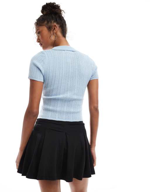 Minifalda pantalón negra plisada de estilo tenista de Miss Selfridge, 5 de 5