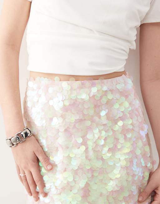 Minifalda rosa de lentejuelas de Miss Selfridge, 5 de 5