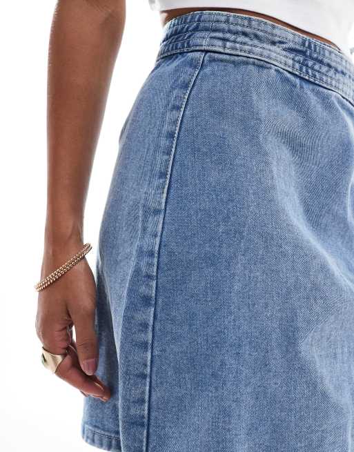 Minifalda vaquera azul medio cruzada de Vero Moda, 5 de 5